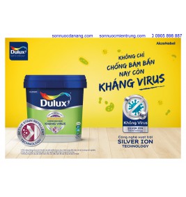 Sơn Dulux EasyClean chống bám bẩn kháng vius, bề mặt mờ màu trắng E016M